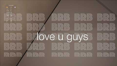 Video of a smartphone screen with a black and white geometric pattern background. Text in the center reads, \"I love u guys,\" in a modern, sans-serif font.